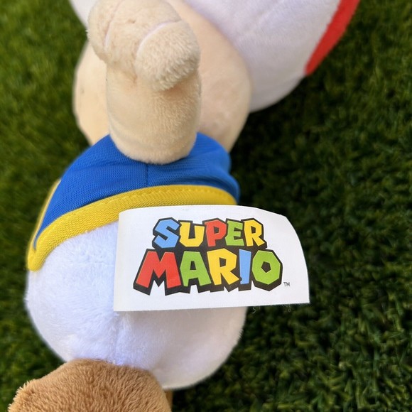 Toad Plush Soft Cuddly Toy Medium Super Mario Nintendo Mushroom 11” - Picture 7 of 10